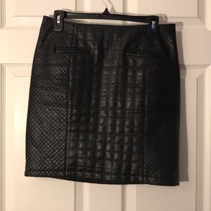 Faux Leather Skirt